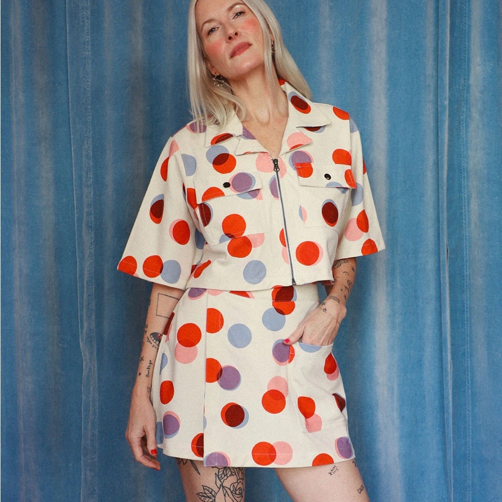 Noble | NWT Polka Dot Utility SKORT ONLY | Size 2X